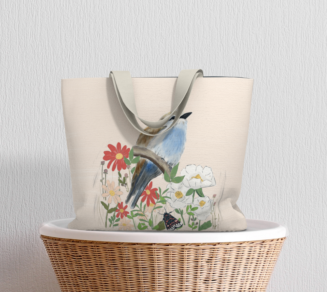 Evening in the meadow - Large Tote